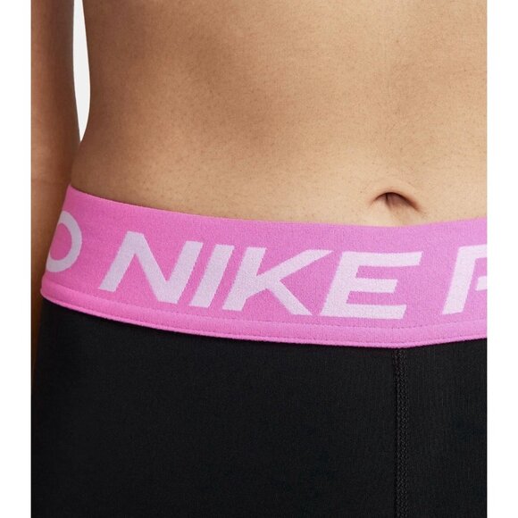 Nike Pro 365 Women's Mid-Rise Mesh-Paneled 3/4 Leggings Black Size NWT!   XS - Picture 4 of 7